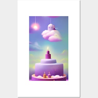 Whimsical Cupcake Series Posters and Art